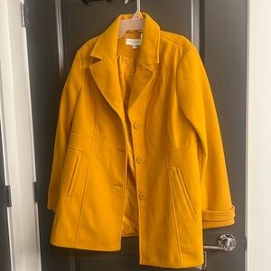 Mustard/yellow coat